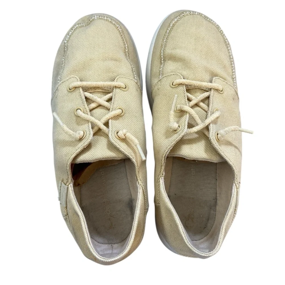 Chaco Women’s Yellow Chillos‎ Canvas Boat Sneakers Shoes 8.5